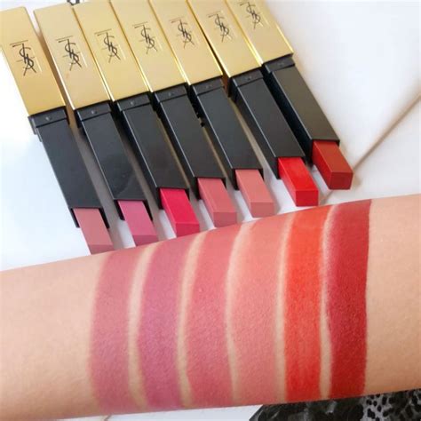 ysl rouge pur couture the slim 107 swatches|ysl pur couture lipstick.